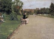 William Merritt Chase The view of park Spain oil painting artist